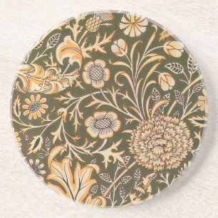 William Morris Cherwell Antique Floral Pattern Coaster
