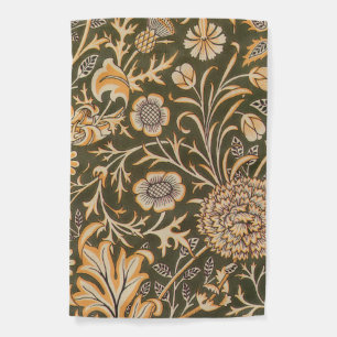 William Morris Cherwell Antique Floral Pattern Garden Flag