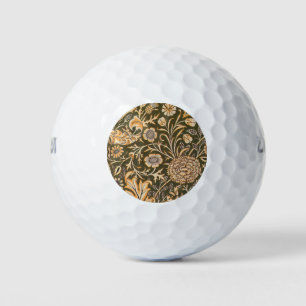 William Morris Cherwell Antique Floral Pattern Golf Balls