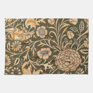 William Morris Cherwell Antique Floral Pattern Kitchen Towel
