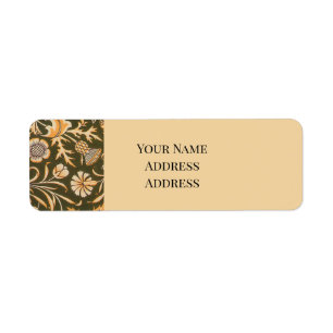 William Morris Cherwell Antique Floral Pattern Label