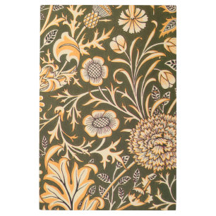 William Morris Cherwell Antique Floral Pattern Metal Print