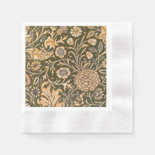 William Morris Cherwell Antique Floral Pattern Napkins
