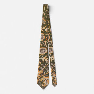 William Morris Cherwell Antique Floral Pattern Neck Tie