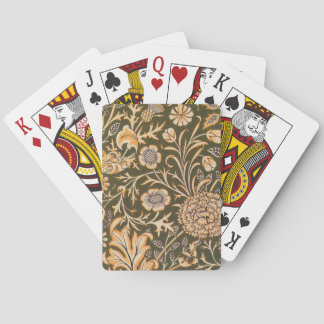 William Morris Cherwell Antique Floral Pattern Poker Cards