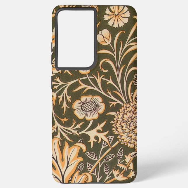 William Morris Cherwell Antique Floral Pattern Samsung Galaxy Case (Back)