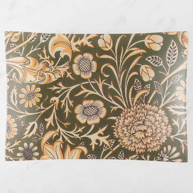 William Morris Cherwell Antique Floral Pattern Trinket Tray (Front)