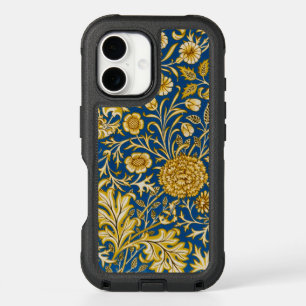 William Morris Cherwell Floral Pattern Blue iPhone 16 Case