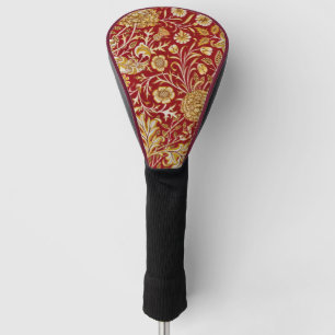 William Morris Cherwell Floral Pattern Red Golf Head Cover