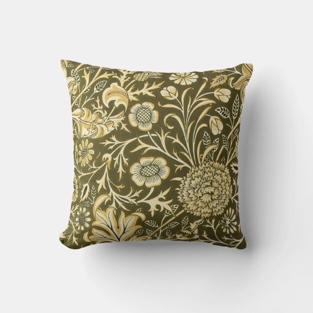 William Morris “Cherwell” Throw Pillow (Front)