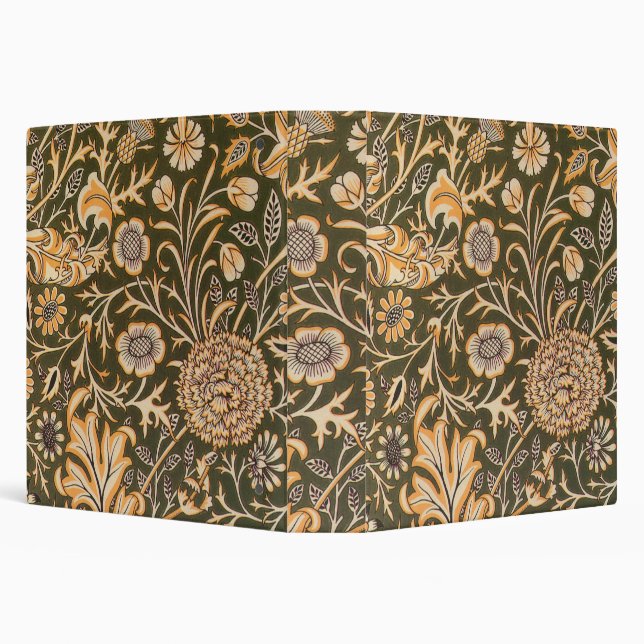 William Morris Cherwell Wallpaper Pattern 3 Ring Binder (Background)