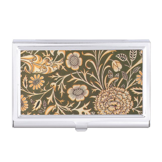 William Morris Cherwell Wallpaper Pattern Business Card Case (Front)