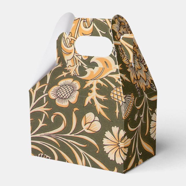 William Morris Cherwell Wallpaper Pattern Favor Boxes (Front Side)