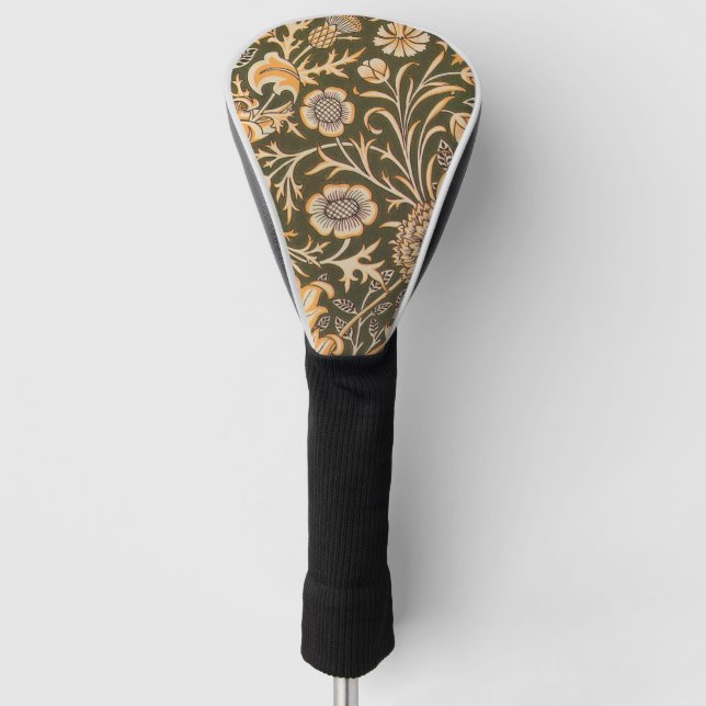 William Morris Cherwell Wallpaper Pattern Golf Head Cover (Front)