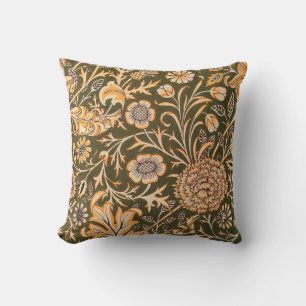 William Morris Cherwell Wallpaper Pattern Throw Pillow