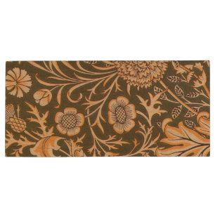 William Morris Cherwell Wallpaper Pattern Wood Flash Drive