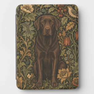 William Morris Chocolate Lab Vintage Floral Kindle Cover
