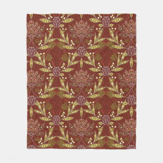 William Morris Christmas  Fleece Blanket