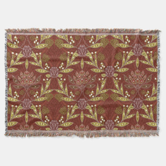 William Morris Christmas  Throw Blanket