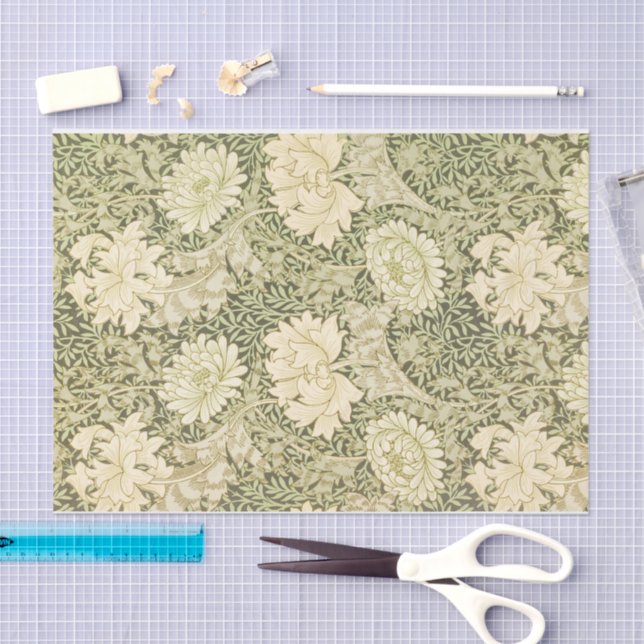 William Morris Chrysanthemum Decoupage Paper (Craft)