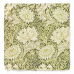 William Morris Chrysanthemum Floral Pattern Bandana
