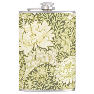 William Morris Chrysanthemum Floral Pattern Flask