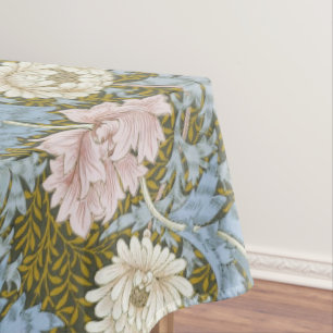 William Morris Chrysanthemum Floral Pattern Folia Tablecloth
