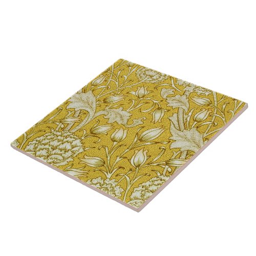 William Morris Chrysanthemum Floral Pattern Foliag Ceramic Tile