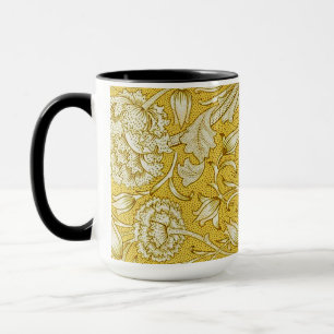 William Morris Chrysanthemum Floral Pattern Foliag Mug