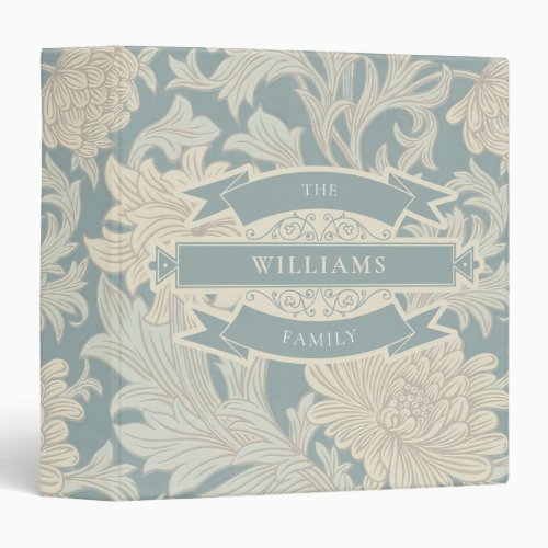 William Morris Chrysanthemum Pattern 3 Ring Binder