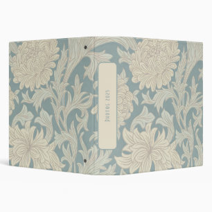 William Morris Chrysanthemum Pattern 3 Ring Binder