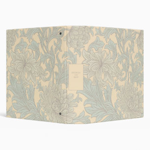 William Morris Chrysanthemum Pattern 3 Ring Binder