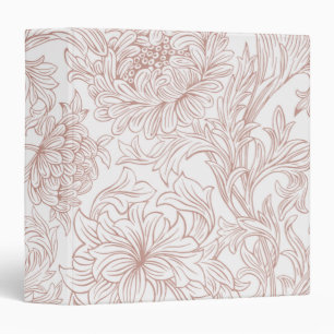 William Morris Chrysanthemum Pattern 3 Ring Binder
