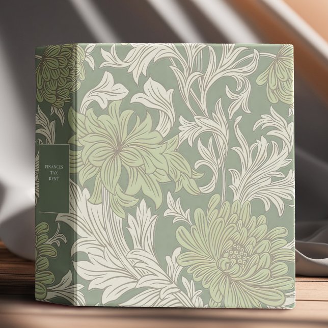 William Morris Chrysanthemum Pattern 3 Ring Binder (Creator Uploaded)