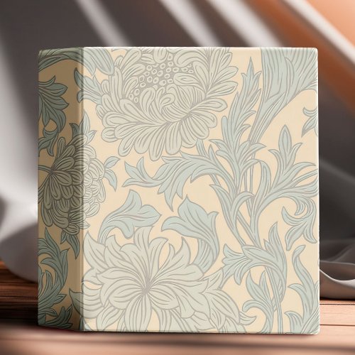 William Morris Chrysanthemum Pattern 3 Ring Binder