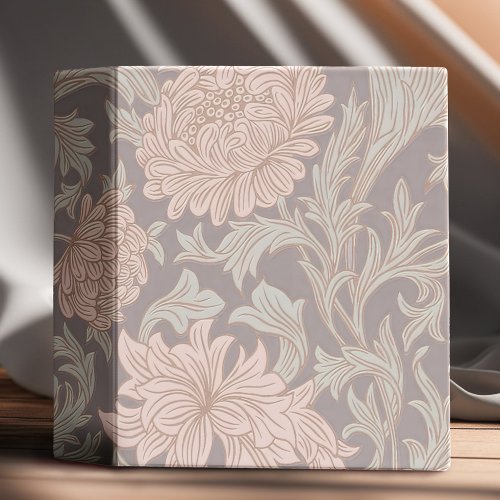 William Morris Chrysanthemum Pattern 3 Ring Binder