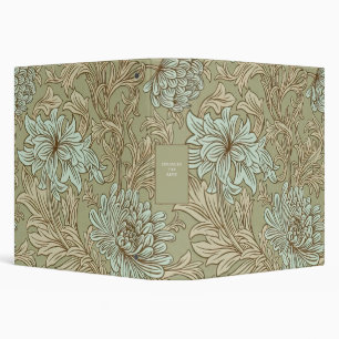 William Morris Chrysanthemum Pattern 3 Ring Binder