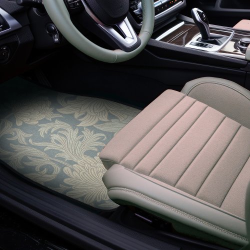 William Morris Chrysanthemum Pattern Car Floor Mat