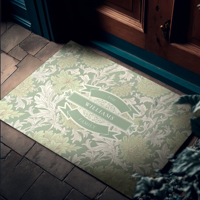 William Morris Chrysanthemum Pattern Doormat (Creator Uploaded)