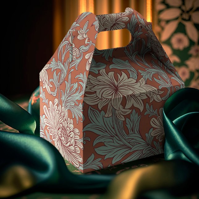 William Morris Chrysanthemum Pattern Favor Box (Creator Uploaded)