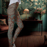 William Morris Chrysanthemum Pattern Leggings<br><div class="desc">William Morris Chrysanthemum, Vintage Pattern Design. William Morris was an English textile designer, artist, writer, and socialist associated with the Pre-Raphaelite Brotherhood and British Arts and Crafts Movement. He founded a design firm in partnership with the artist Edward Burne-Jones, and the poet and artist Dante Gabriel Rossetti. This beautiful 'Art...</div>