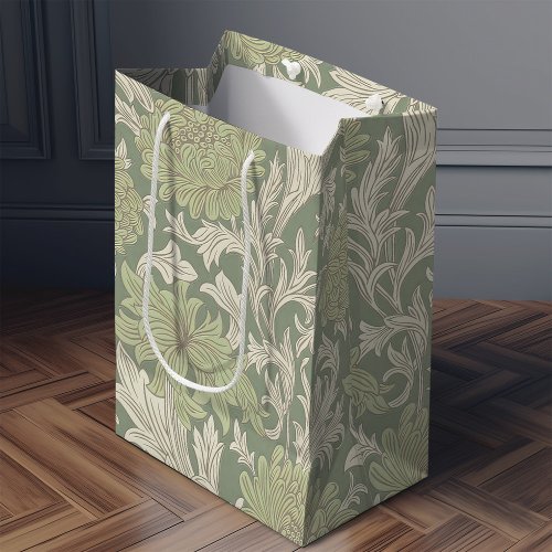 William Morris Chrysanthemum Pattern Medium Gift B Medium Gift Bag
