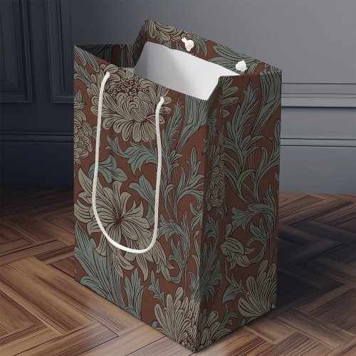 William Morris Chrysanthemum Pattern Medium Gift B Medium Gift Bag