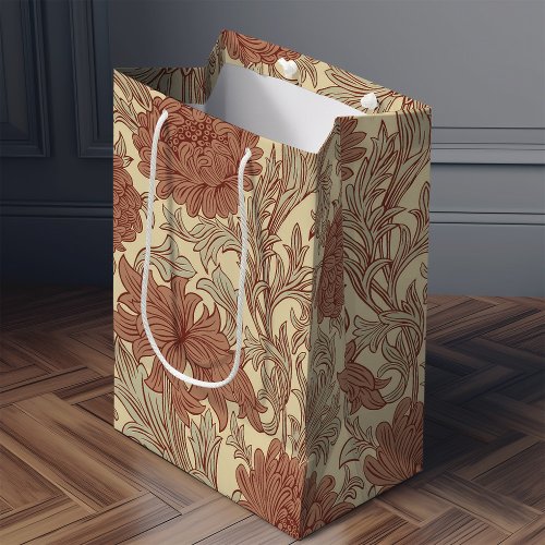 William Morris Chrysanthemum Pattern Medium Gift B Medium Gift Bag