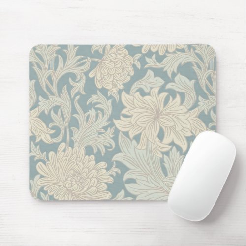 William Morris Chrysanthemum Pattern Mouse Pad