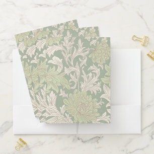 William Morris Chrysanthemum Pattern Pocket Folder