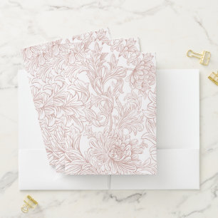 William Morris Chrysanthemum Pattern Pocket Folder