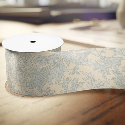 William Morris Chrysanthemum Pattern Satin Ribbon