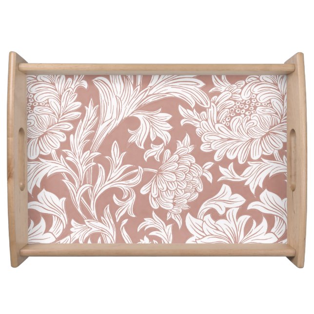 William Morris Chrysanthemum Pattern Serving Tray (Front)