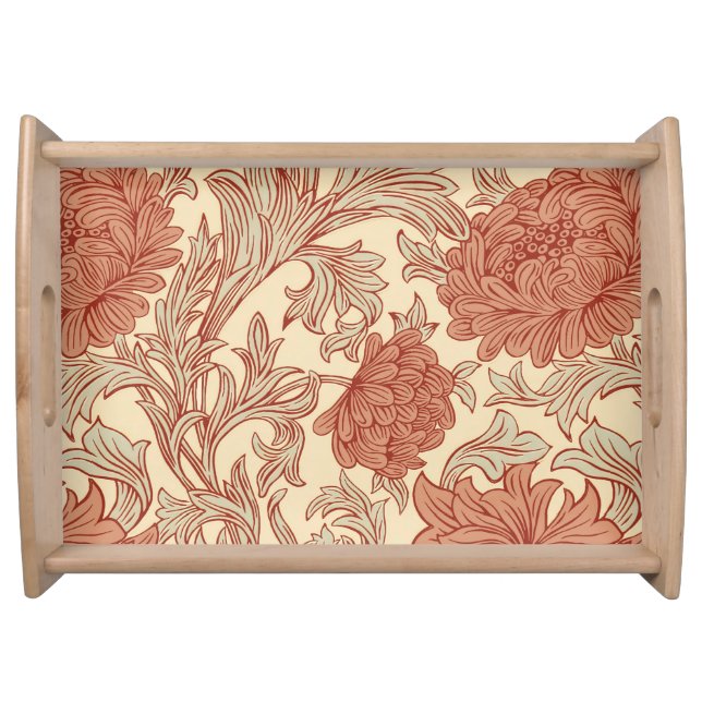 William Morris Chrysanthemum Pattern Serving Tray (Front)